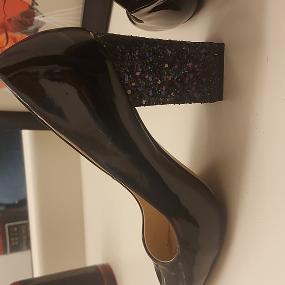 Black sparkly heels - Picture 3 of 4